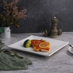 Тарелка 25*25 см h2,6 см квадратная белая фарфор NEW P.L. Proff Cuisine [3]