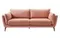 Трехместный диван Aster коралловый