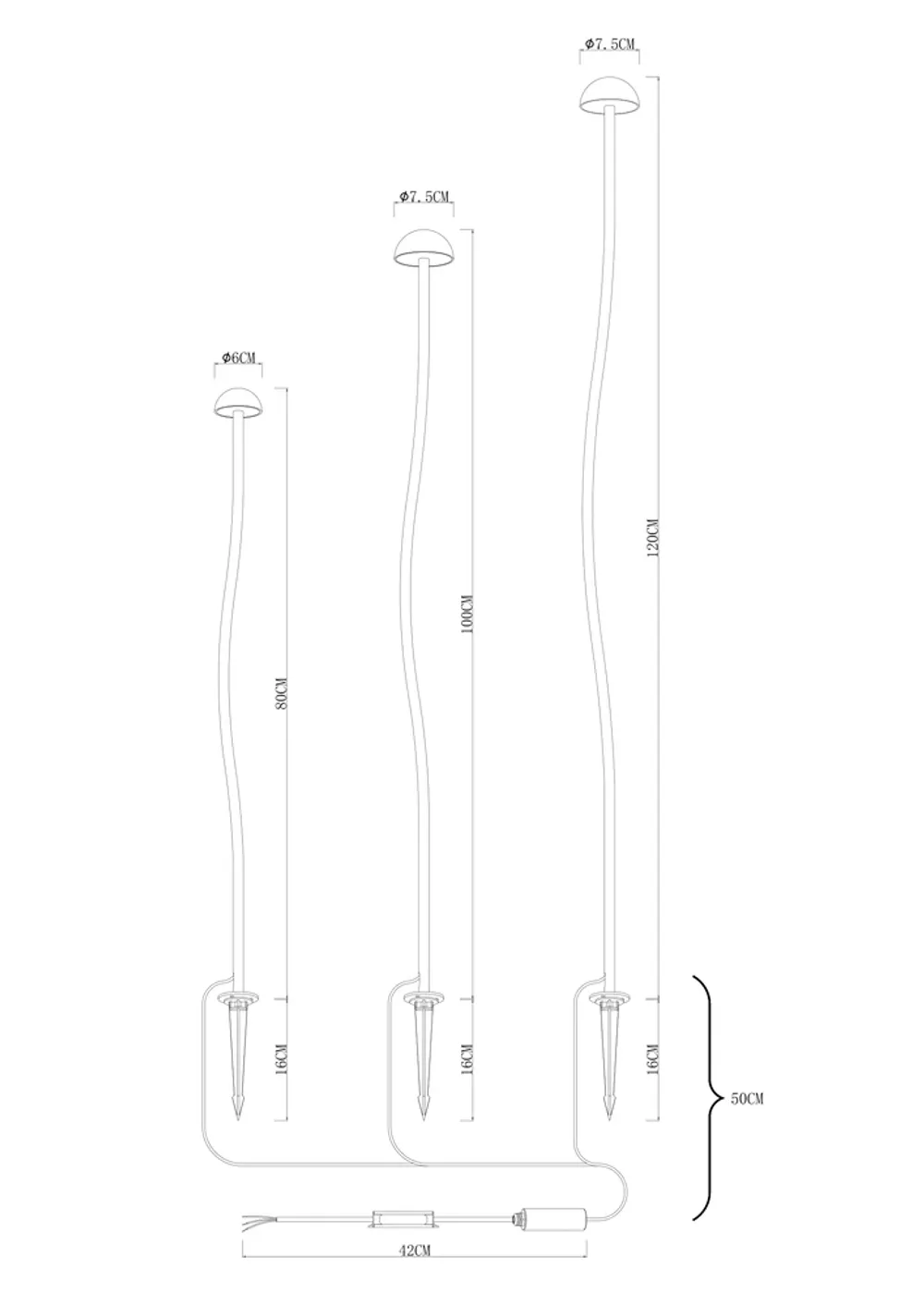 Грунтовый светильник Arte Lamp MOTUS