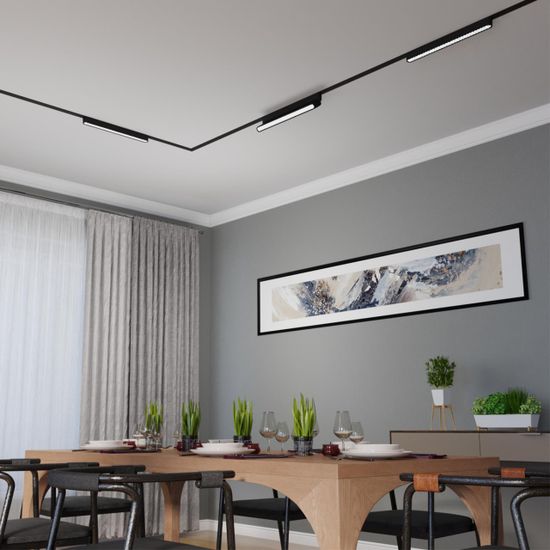 359248 SHINO NT23 180 черный Трековый светильник для низковольтного шинопровода IP20 LED 18W 48V 1080Лм 3000К SMAL