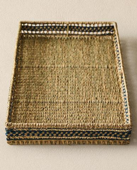 ZARA HOME ПРЯМОУГОЛЬНЫЙ ПОДНОС,СИНИЙ