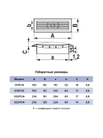 Решетка вентиляционная 55*110 55110РСФ