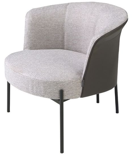 Кресло 5109/A213 серое из ткани и экокожи Испания