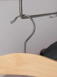 Вешалка для юбок и брюк многоуровневая SAVANNA, 4 перекладины, сорт А, 38,5×1,2×35,5 см, светлое дерево, лотос