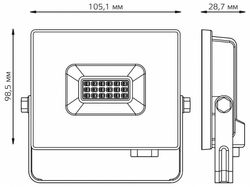 Настенно-потолочный прожектор Gauss Elementary 613100610