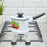 Ковш 1л с крышкой с рисунком