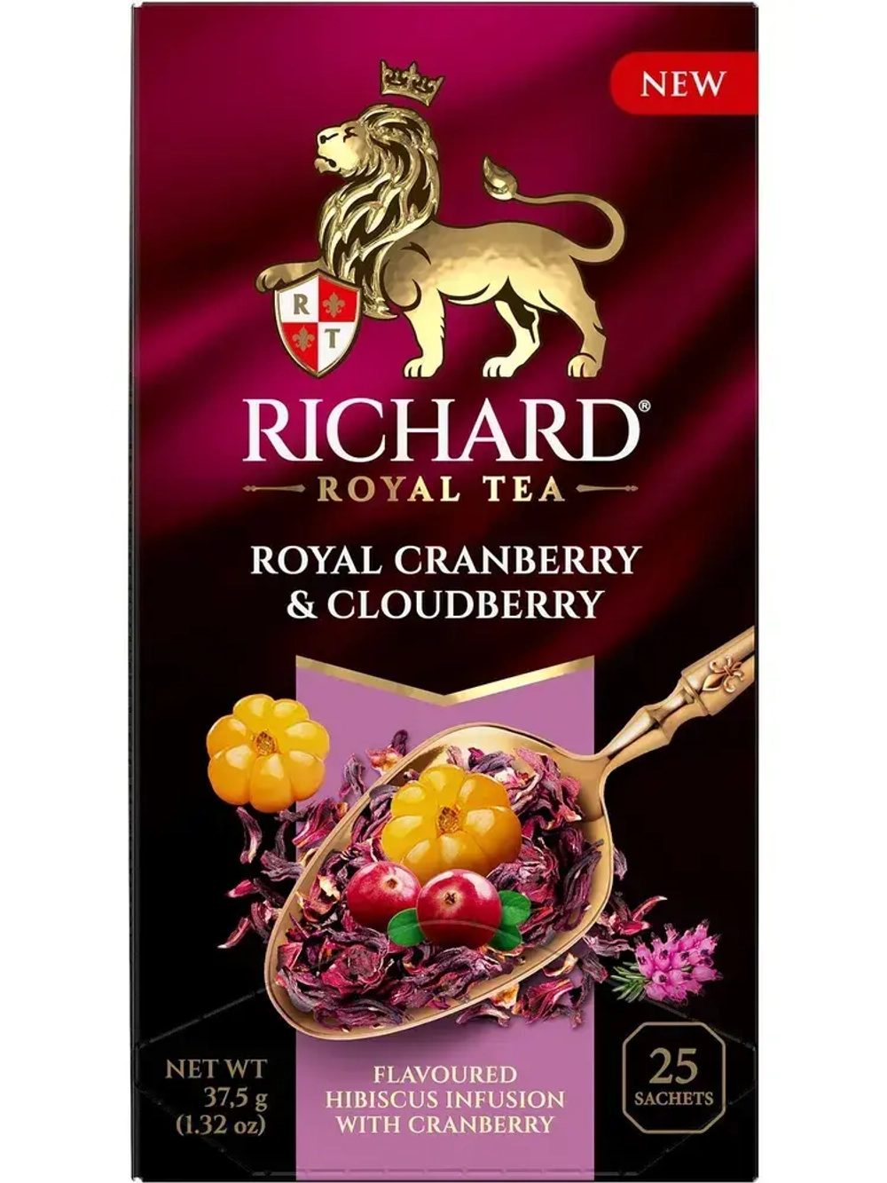 Чай в пакетиках Richard Royal с ярким вкусом северных ягод и вереска фруктово-травяной, ароматизированный, 25 шт