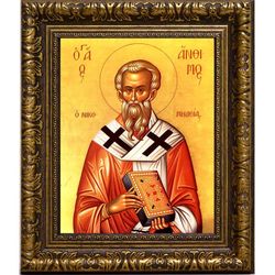 Анфим Никомидийский  епископ Священномученик. Икона на холсте.