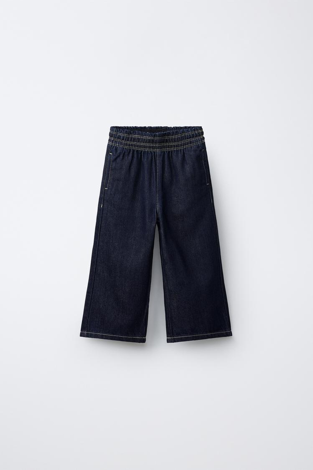 ZARA ДЖИНСЫ WIDE LEG, СИНИЙ