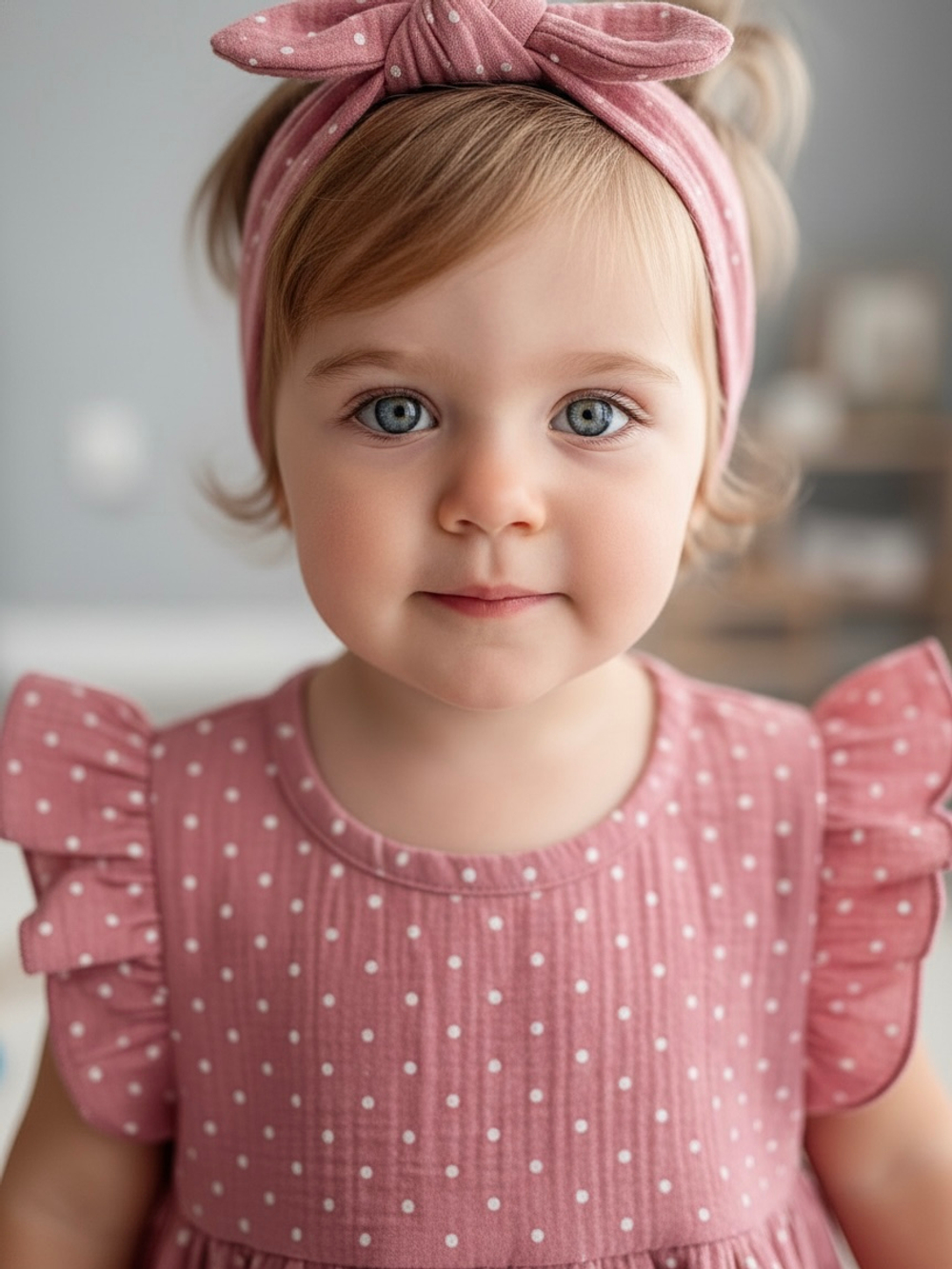 Костюм из муслина: туника и брючки «Сухая роза»