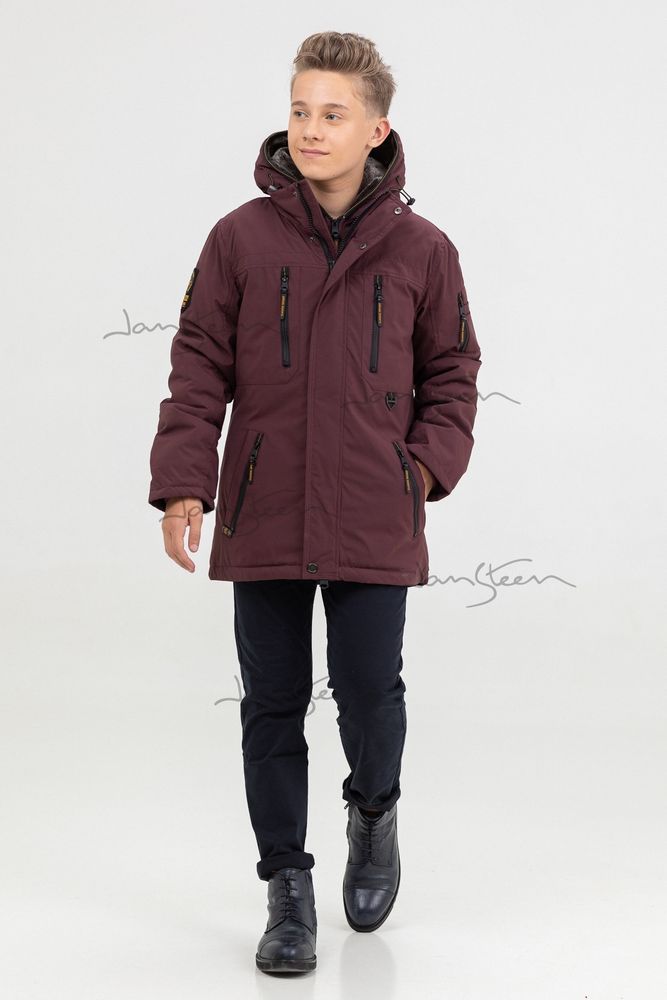 Бордовая куртка спортивного стиля JAN STEEN до -35 °C