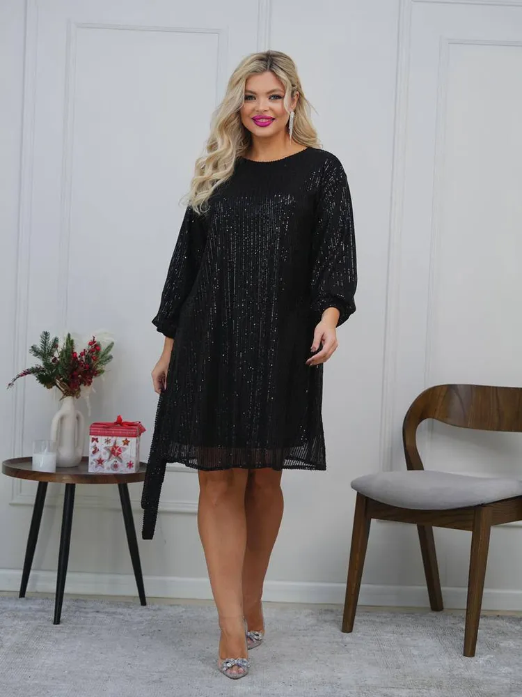 Платье в пайетку 27102304 Фабрика Моды