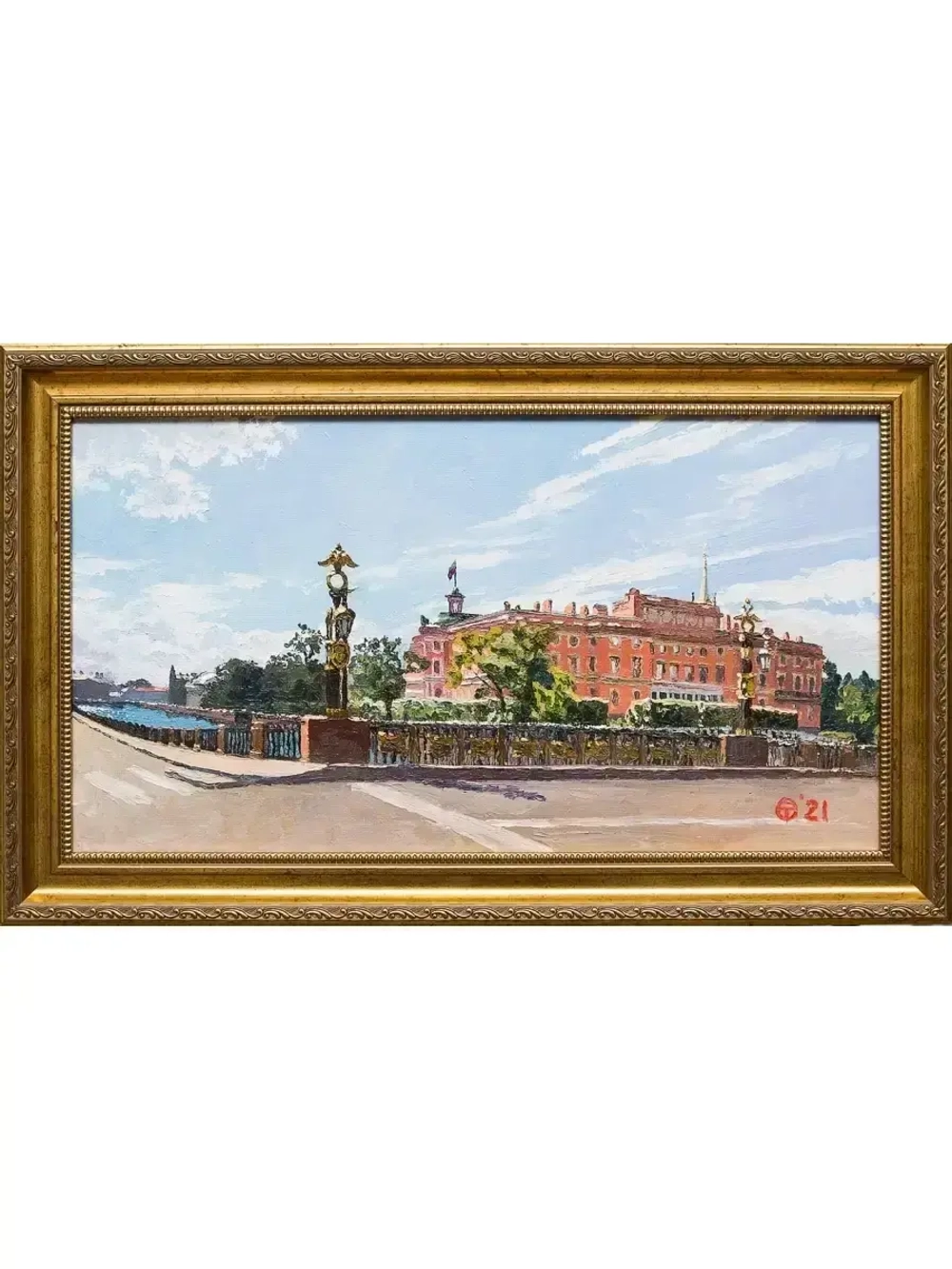 Картина маслом Август Опритова