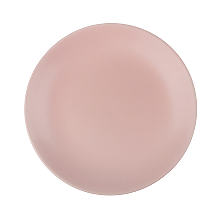 Тарелка закусочная 19см, тм MILLIMI розовый, керамика