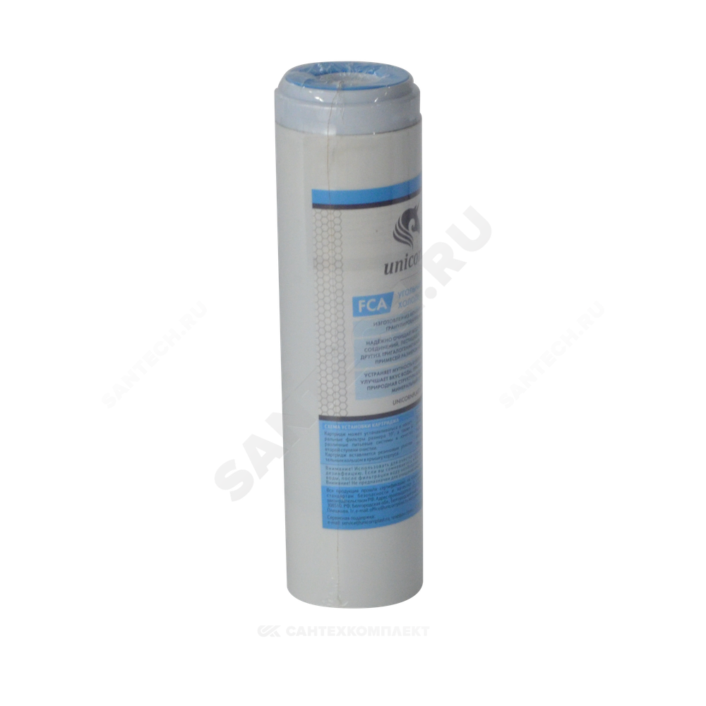 Картридж активированный уголь Slim Line 10" Unicorn FCA 10"