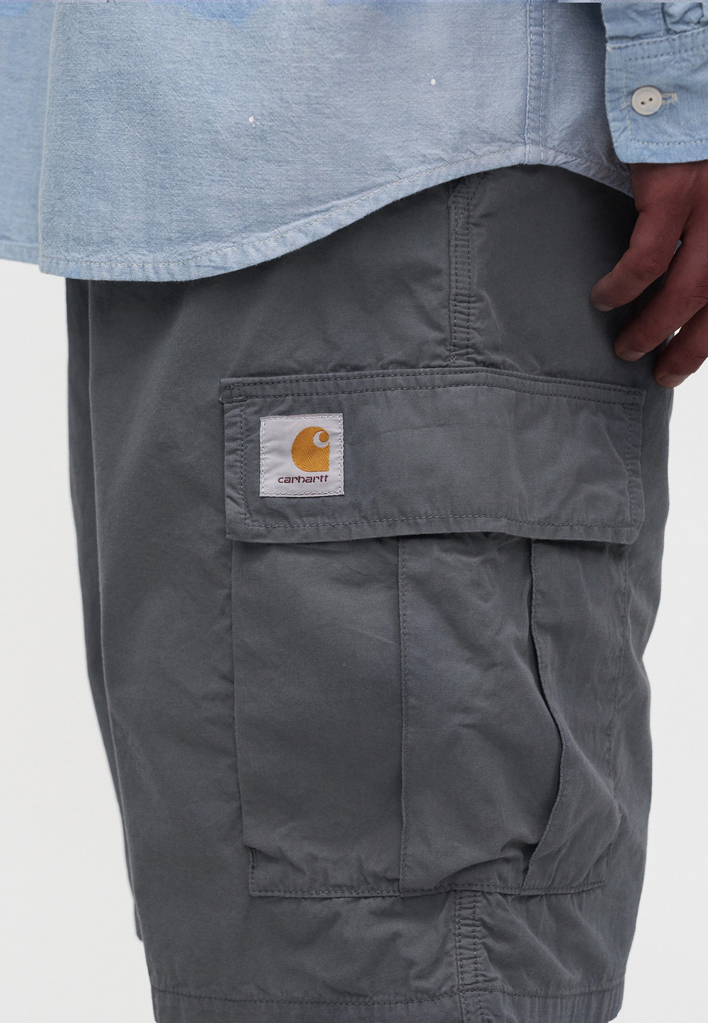 Carhartt WIP MANDLER - Шорты - Серый