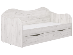 Кровать БОКС 90/2 с ящиками Крафт светлый