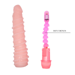 Гнущийся вибратор 19,5см с хребтом Baile BW-007101G