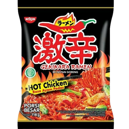 Лапша Nissin Gekikara Ramen Gekirara Ramen Instant Fried Noodles Hot Chiken