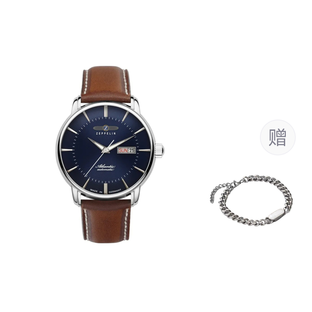 ZEPPELIN Automatic Mechanical Movement Men"s Watches Watch Blue Dial