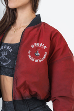 Бомбер Washed Bomber Jacket with Contrast Lining LEGEND 784