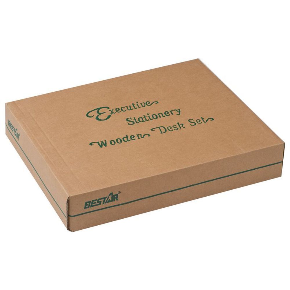 Набор настольный Bestar Hermes из дерева, 7 предметов, цвет орех (236363)