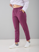 Брюки Бдж-129/бордо-джинс