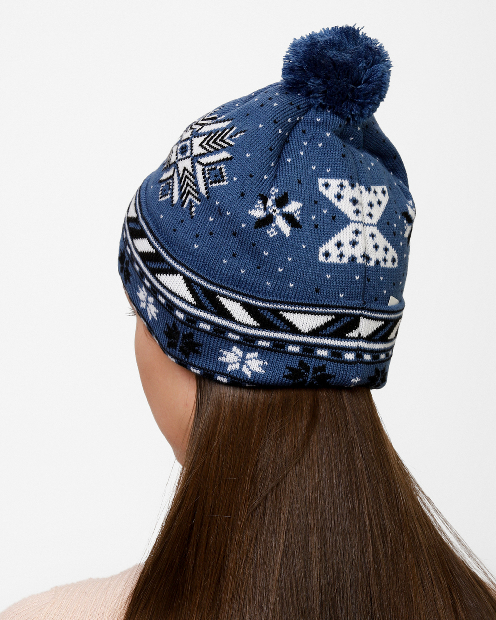 Женская шапка PRIVAL с отворотом RUSSIA-1 синий