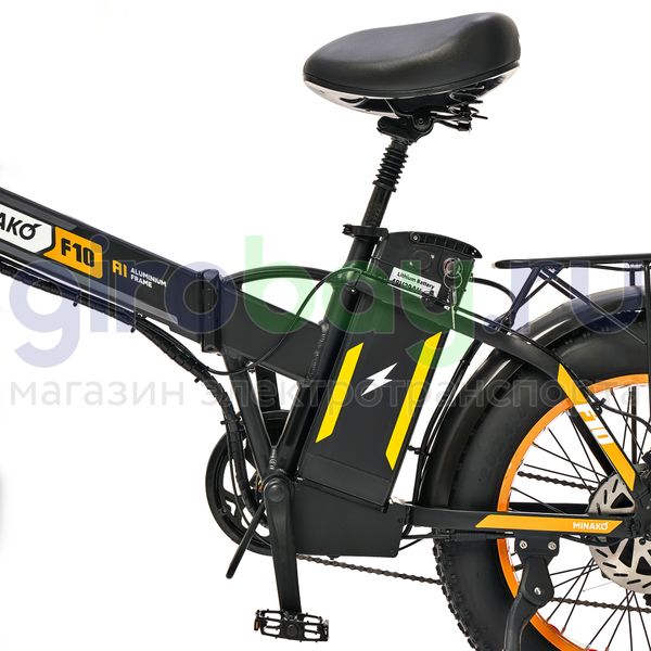 Электровелосипед Minako F10 Pro (48V/20Ah) - Желтый обод