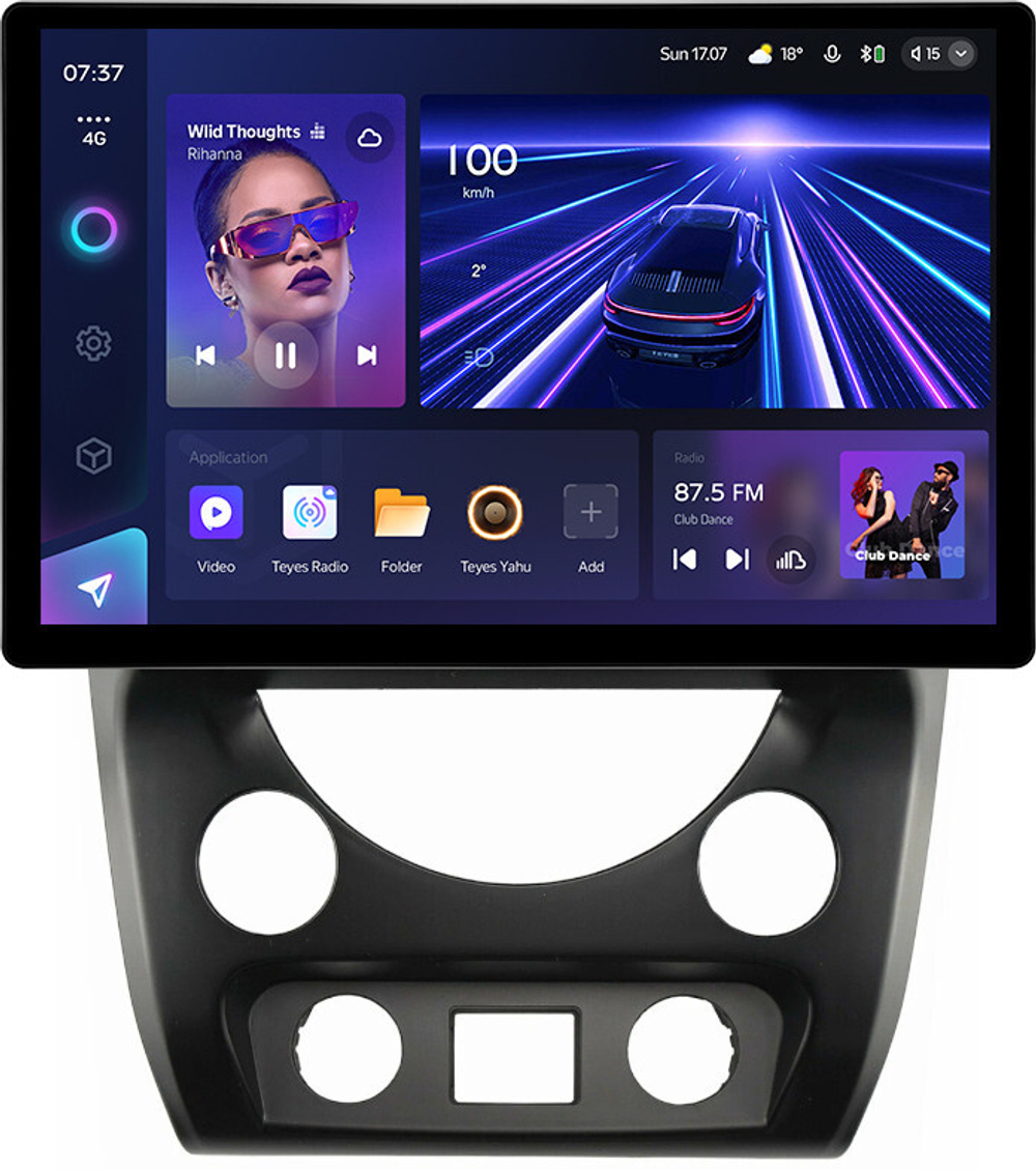 Магнитола для SsangYong Rexton 3 Y290 2012-2017 - Teyes CC3-2K монитор 13" 2K QLED на Android 10, 4G SIM-слот, CarPlay