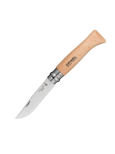 Нож Opinel №8, нержавеющая сталь, рукоять из бука, блистер, 000405