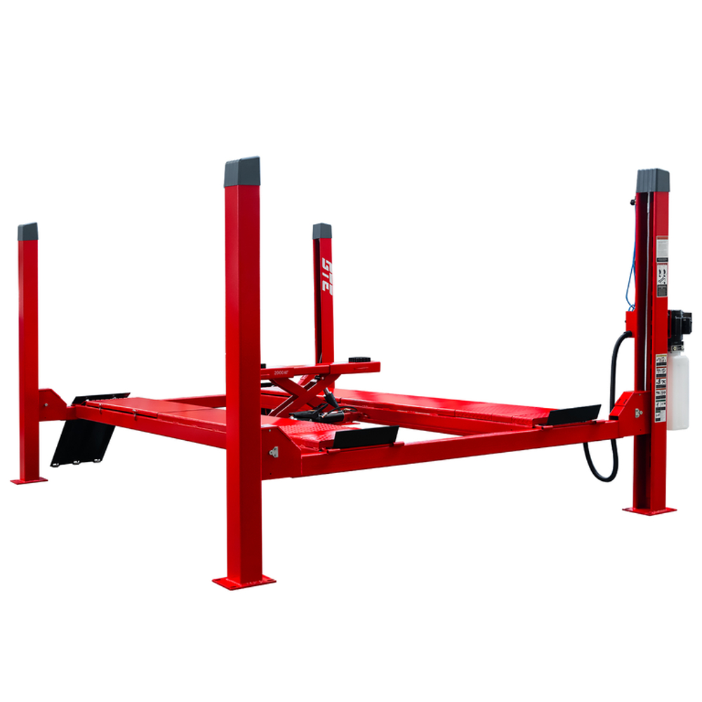 Подъемник электрогидравлический 4т 190-1900мм 4-х стоечный 220В (ручной спуск) GTE