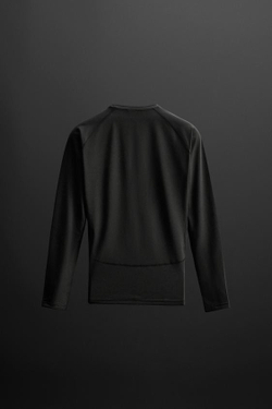 ZARA КОМПРЕССИОННАЯ ФУТБОЛКА ДЛЯ ЗАНЯТИЙ СПОРТОМ, ЧЕРНЫЙ