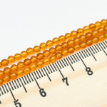 Янтарь бусины, размер 3 мм, цена за отрезок 8,5 см (1/4 нити)