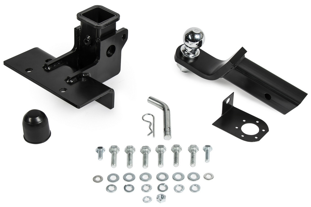 Фаркоп под квадрат Berg для Toyota Land Cruiser Prado 120 2002-2009/Land Cruiser Prado 150 2009-2020 2020-н.в., шар E, 2200/120 кг, F.5714.003