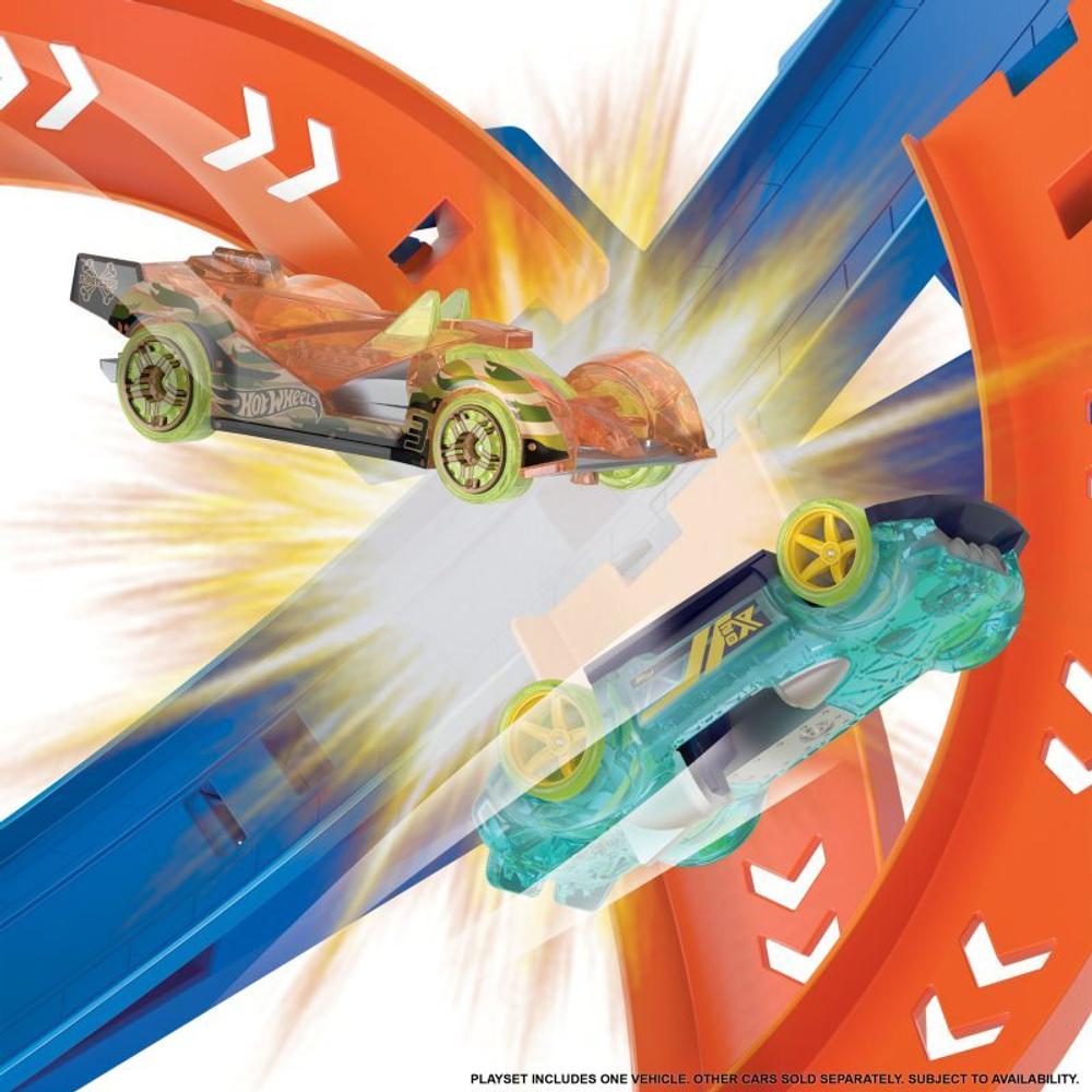 Hot Wheels Action - Набор гоночных трасс Tornado 73 см + автомобиль HGV67