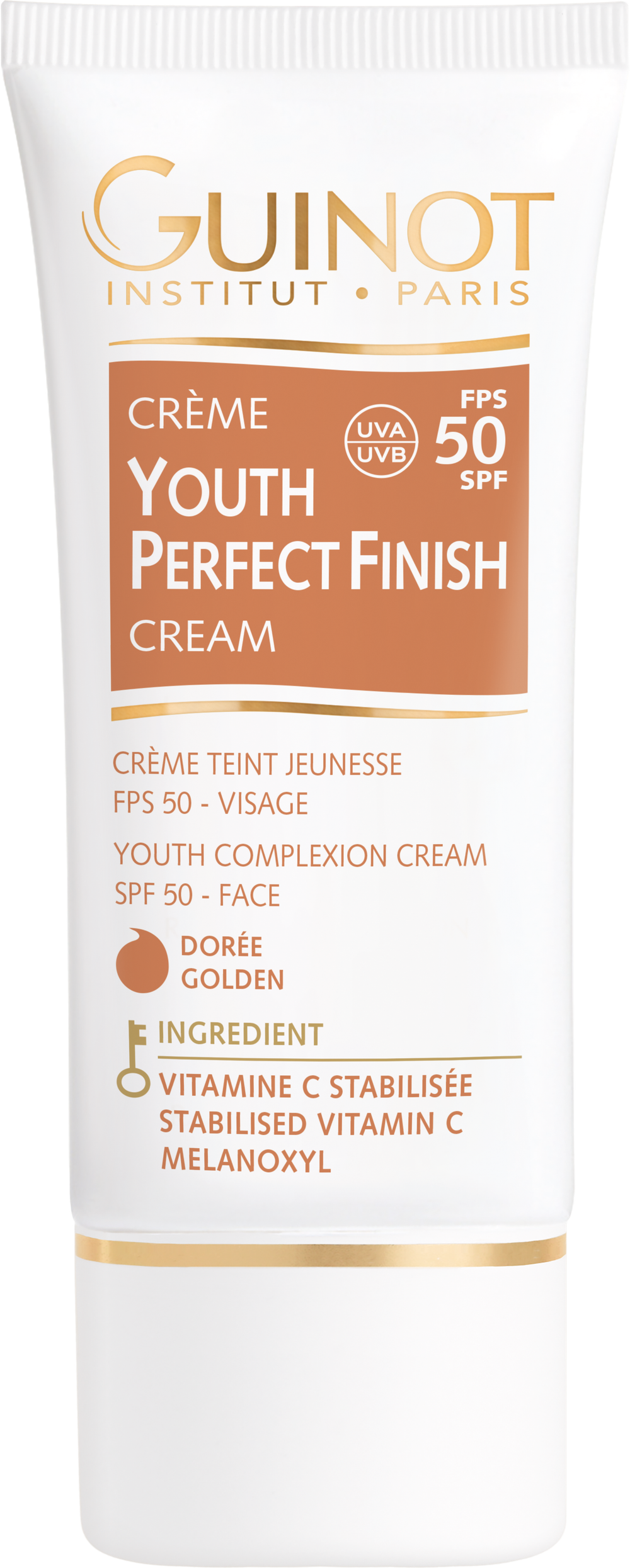CrèmeYouth Perfect Finish SPF 50 Gold Мультифункциональный омолаживающий тонирующий крем, который предназначен для ухода за кожей любого типа и любого возраста для выравнивания цвета лица и защиты от преждевременного старения