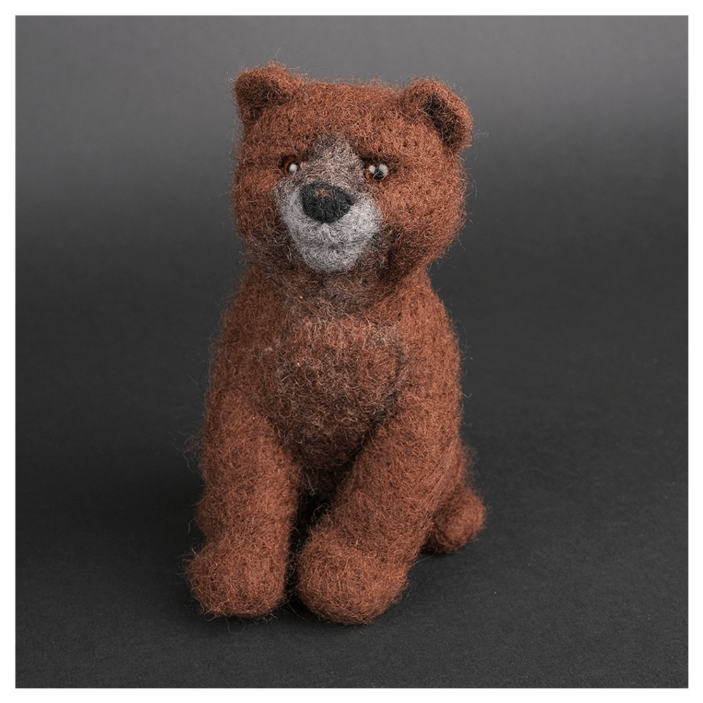 Валяная игрушка «Медведик»