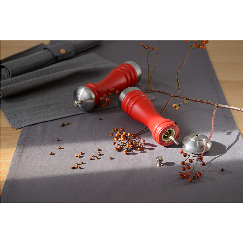 Мельница для перца smart solutions, 20 см, красная матовая