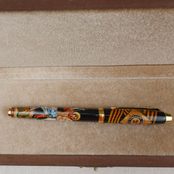 Ручка с ручной росписью Палех "Георгий Победоносец" в футляре