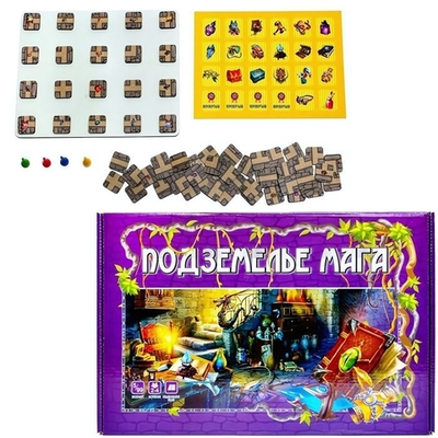 Игра настольная лабиринт "Подземелье мага" (Ракета)