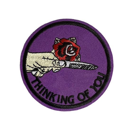 Нашивка термоаппликация на одежду и на рюкзак. Thinking of you