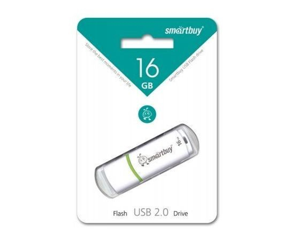 USB флеш-накопитель  16Gb - Smartbuy Crown White SB16GBCRW-W