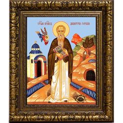 Димитрий Горский праведный. Икона на холсте.