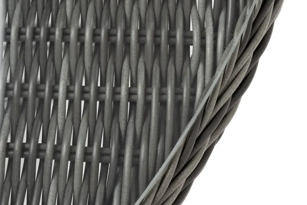 "Эспрессо" плетеный круглый стол, диаметр 118 см, цвет графит