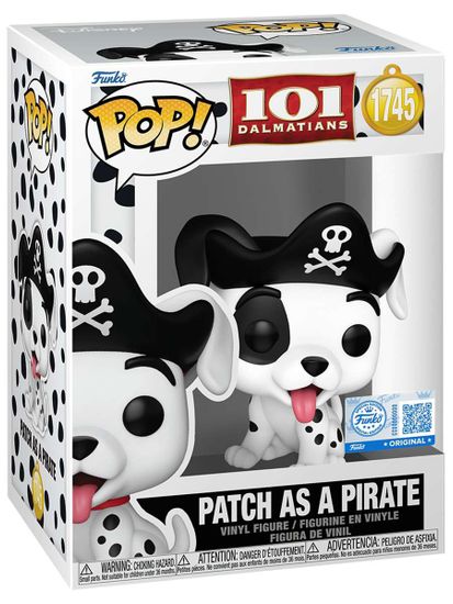 Фигурка Funko POP! Disney 101 Dalmatians Patch as a Pirate SS (Exc) (1745) 91919 / Фигурка Фанко ПОП! по мотивам мультфильма "101 далматинец", Патч