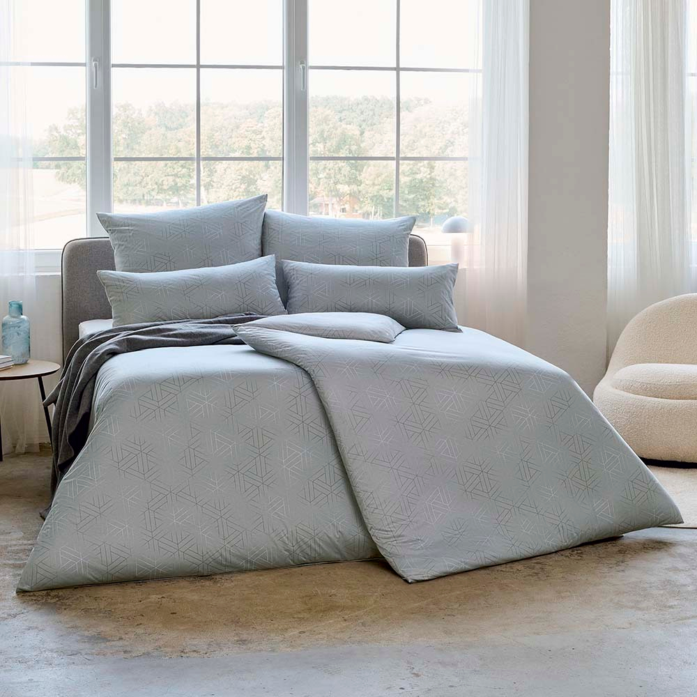 Постельное белье 1.5 спальное Estella Pippa grau серое