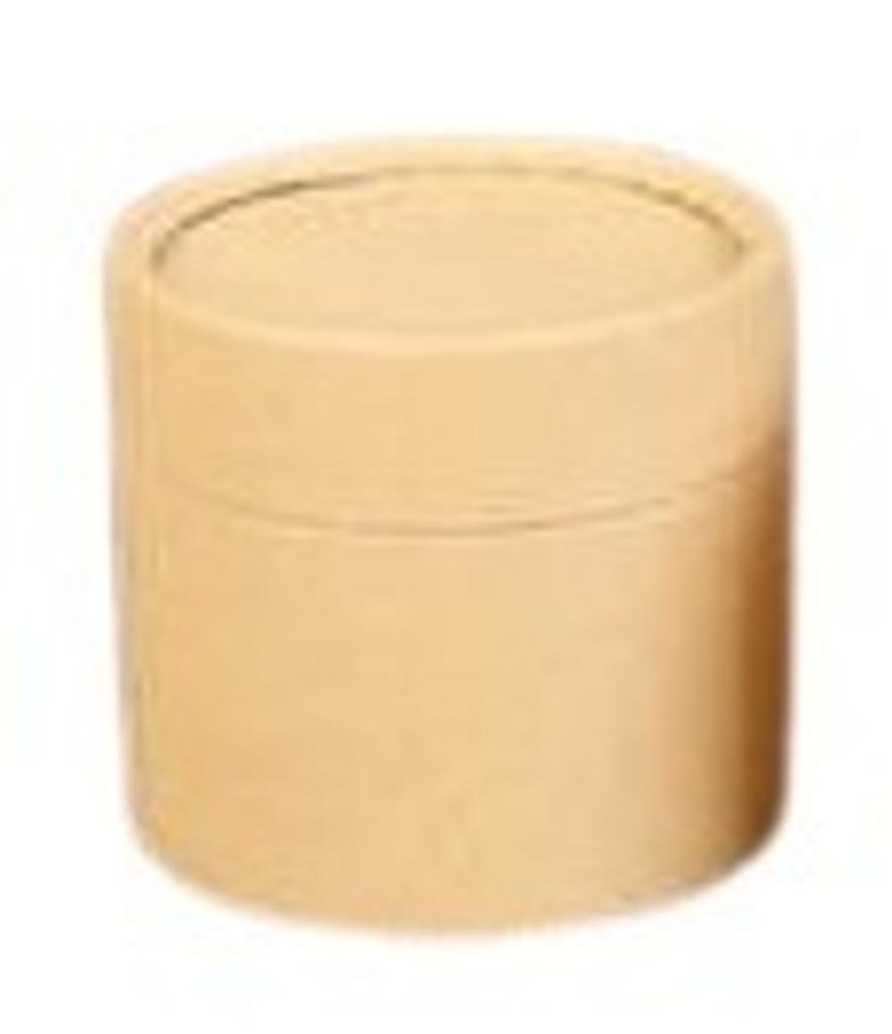 273001 Банка для чая "Тубус для 100гр Точи" без печати h=6,5см, d=8,5см, картон коричневый