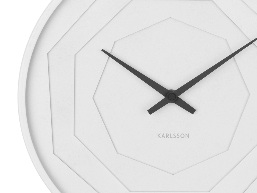 Часы настенные Present Time Karlsson Layered Origami ka5850wh