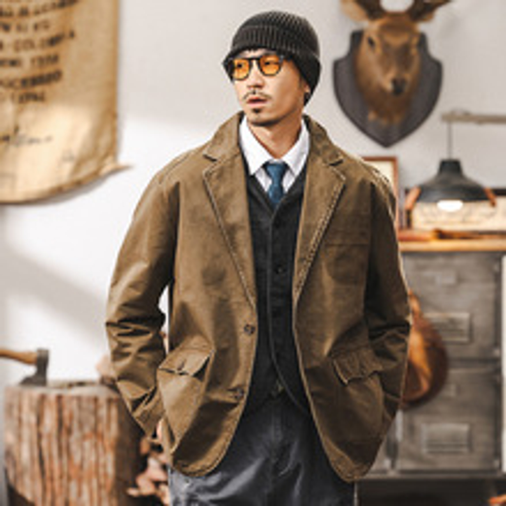 Американский ретро повседневный пиджак-куртка Maillard мужской весенний новый стиль